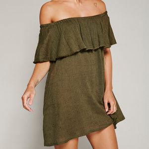 Free People -  Serefina Off-The-Shoulder Dress XS